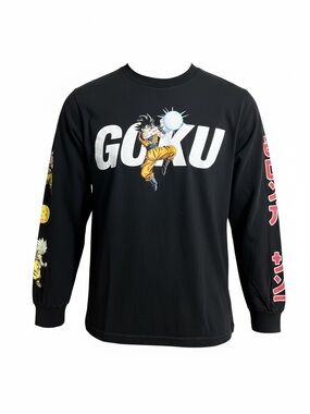 Dragon Ball Z GOKU Graphic Longsleeve T-shirt Print on Sleeve Dragonball Z